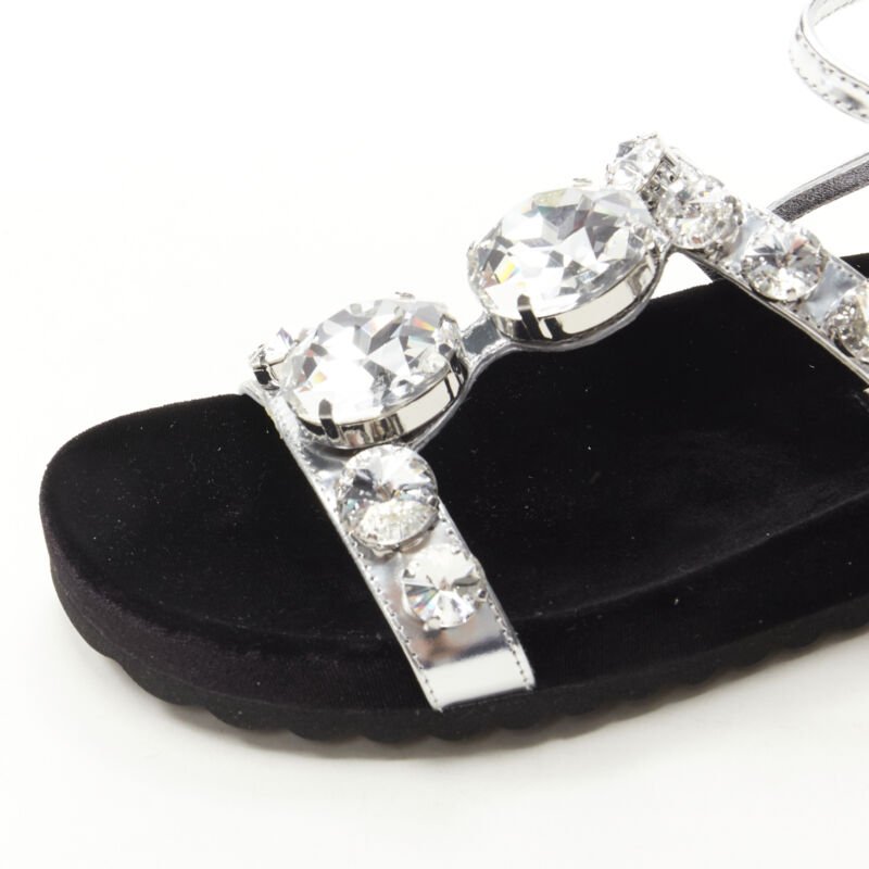 Miu Miu Rhinestone Sandals - Detail 2