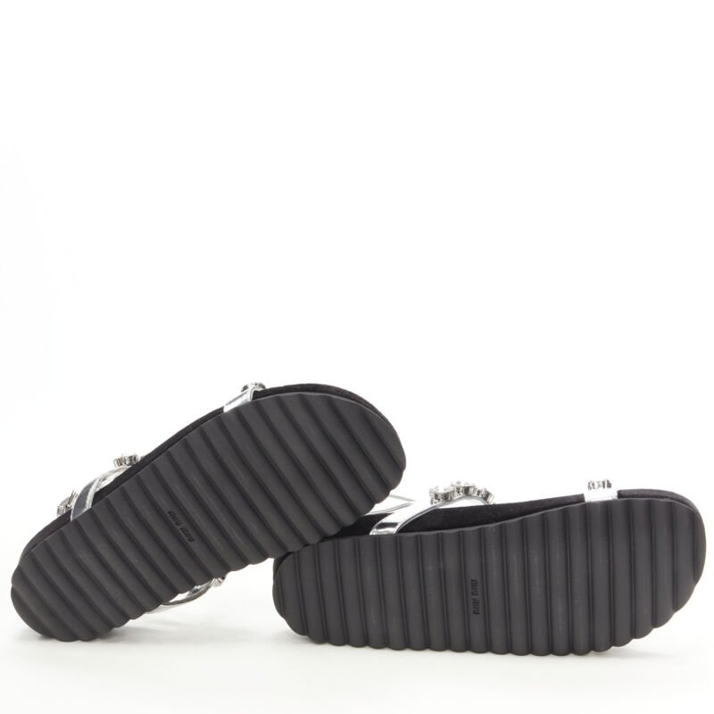 Miu Miu Rhinestone Sandals - Image 13