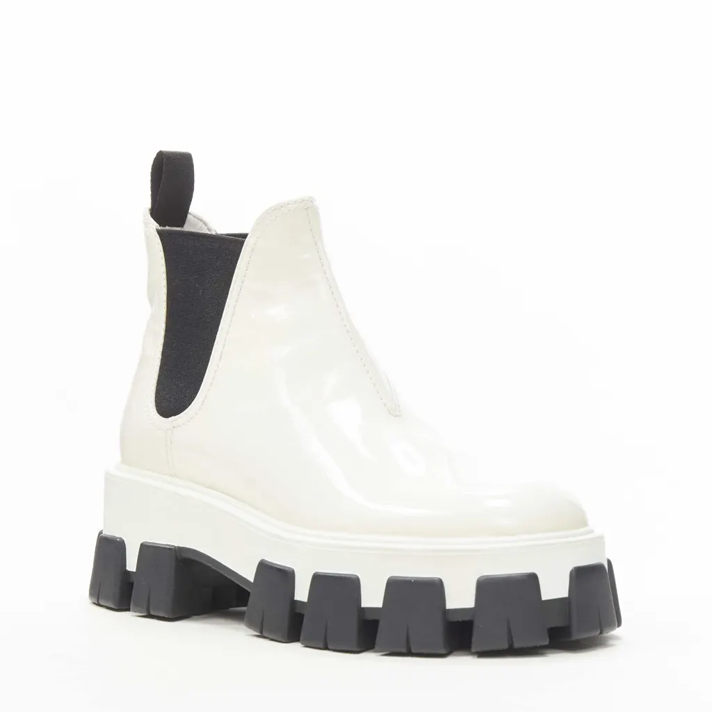 Prada Suede Fur Mules White Good - Back View