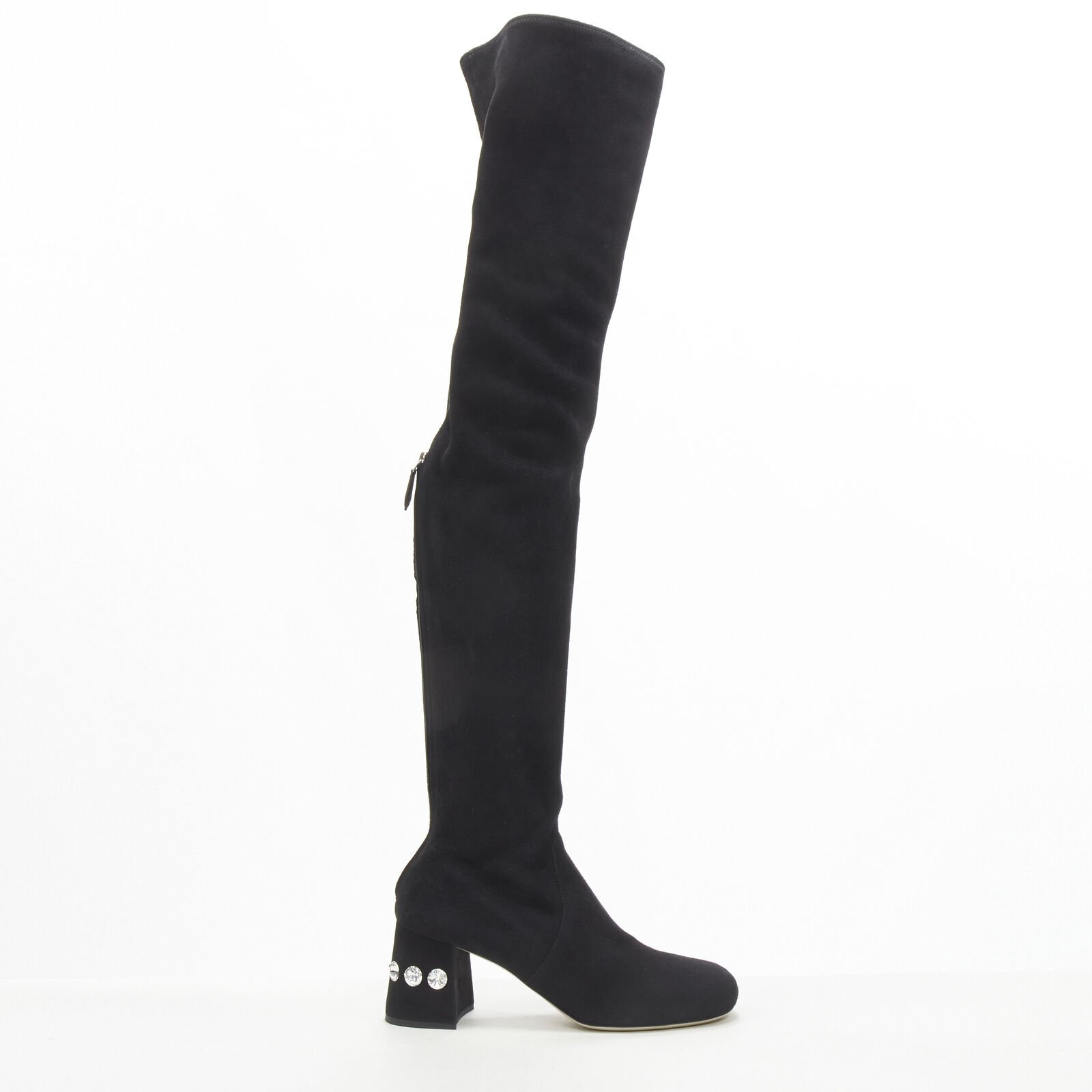 Miu Miu Suede Over Knee Boots