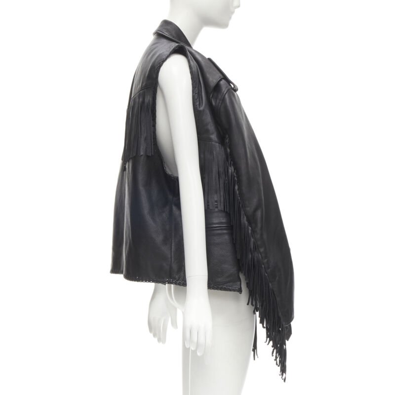 Balenciaga Fringed Biker Jacket - Side view