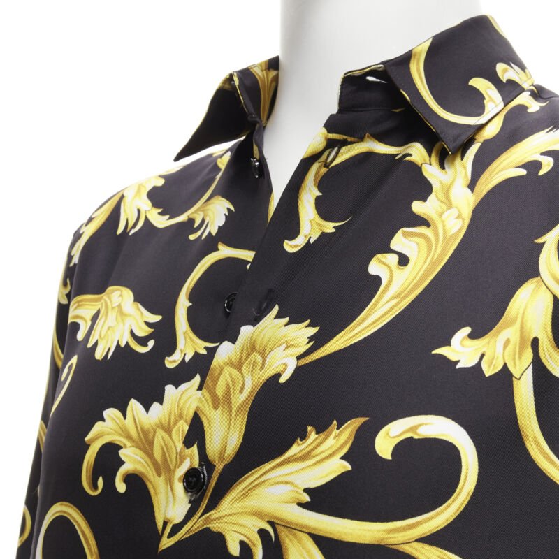 Versace Gold Flora Shirt - Back view