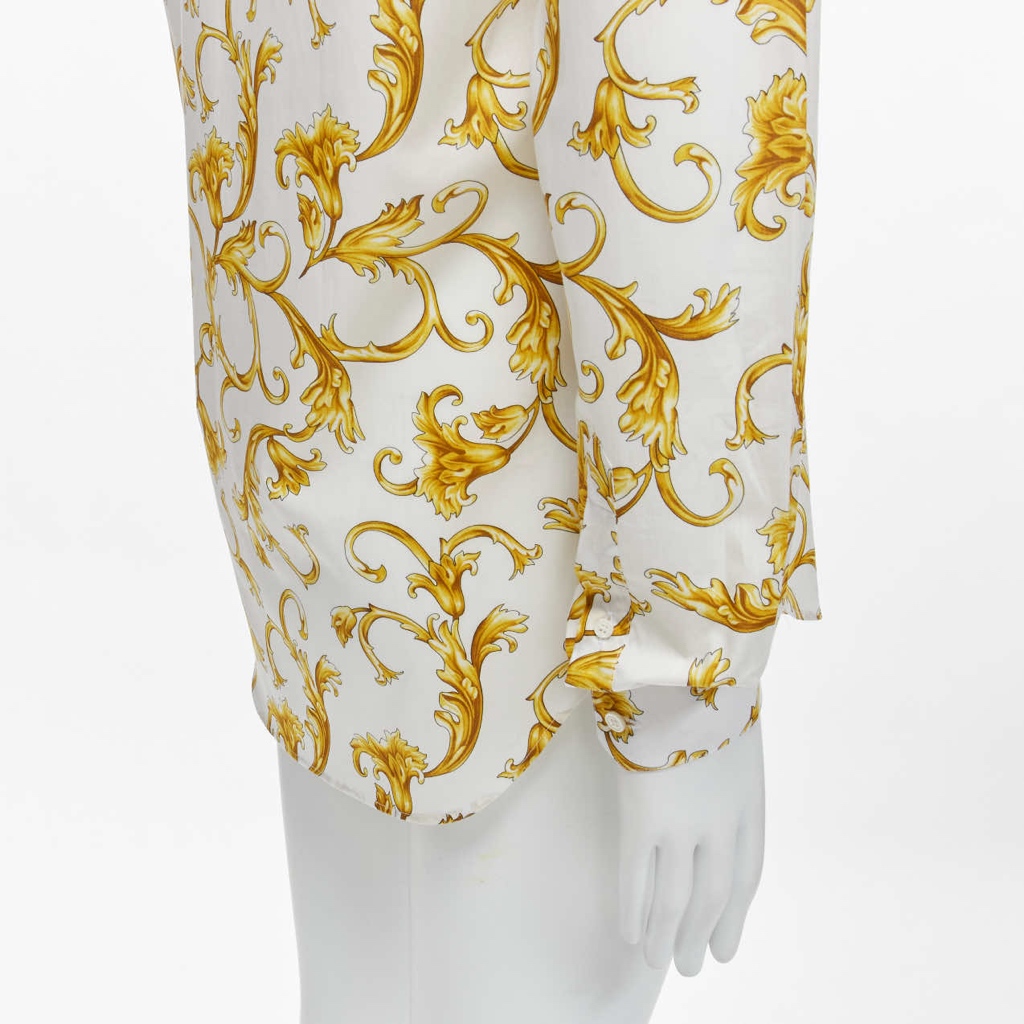 Versace Rococo Floral Shirt - Image 10