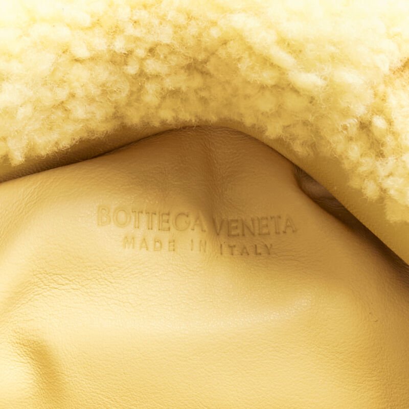 Bottega Veneta Beige Shearling Clutch - Image 12