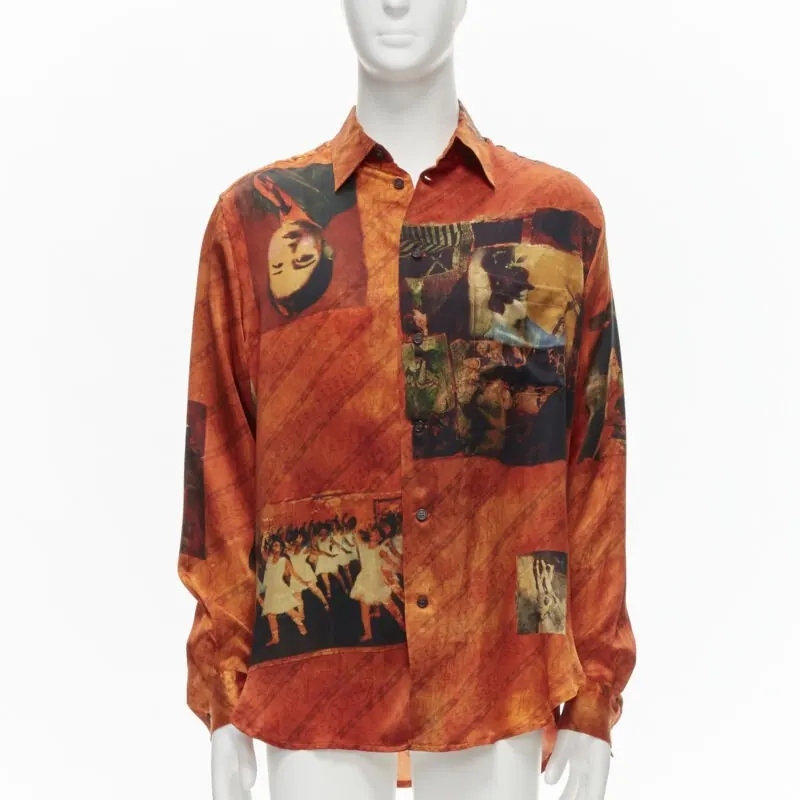 Yohji Yamamoto HZ B20 431 Orange Silk Very good - Front View