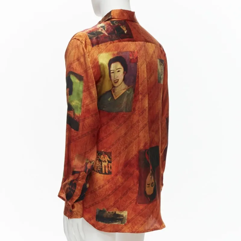 Yohji Yamamoto HZ B20 431 Orange Silk Very good - Back View
