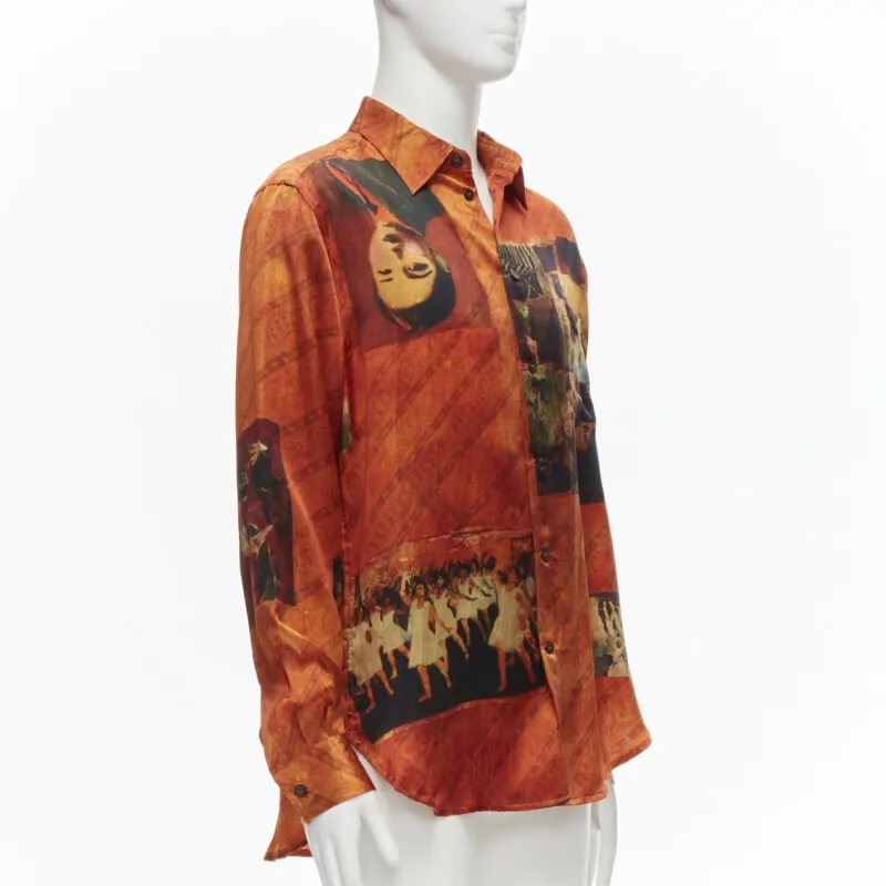 Yohji Yamamoto HZ B20 431 Orange Silk Very good - Inside View