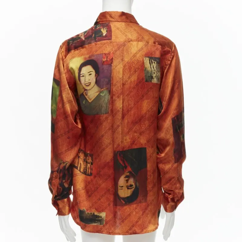 Yohji Yamamoto HZ B20 431 Orange Silk Very good - Box View
