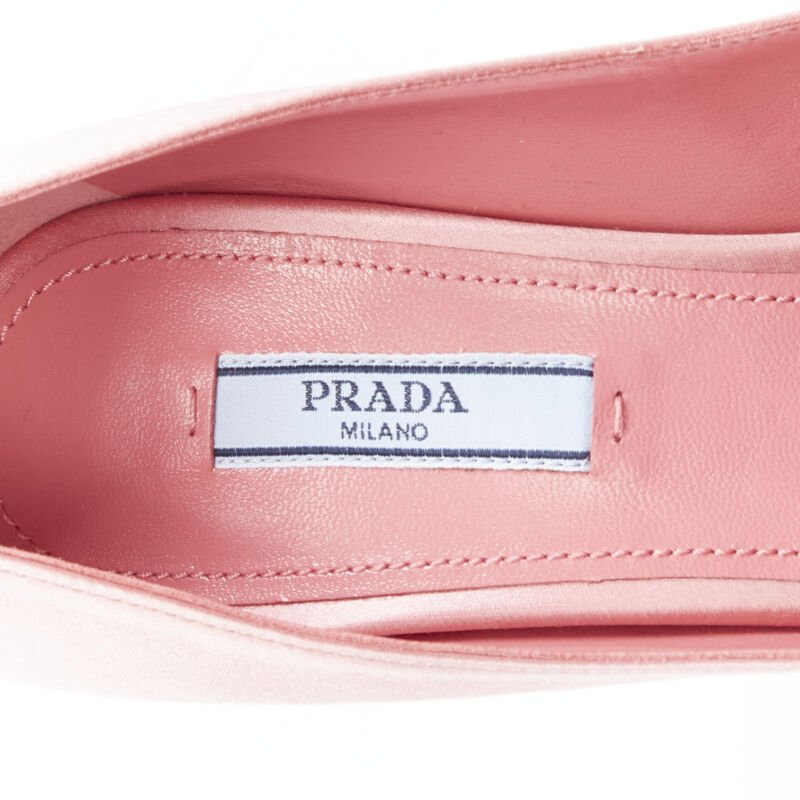 Prada Silk Metal Heels - Image 11