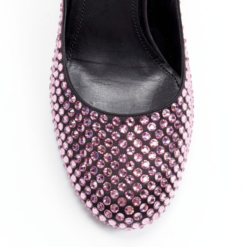 Prada Rosa Rhinestone Pumps - Detail 1