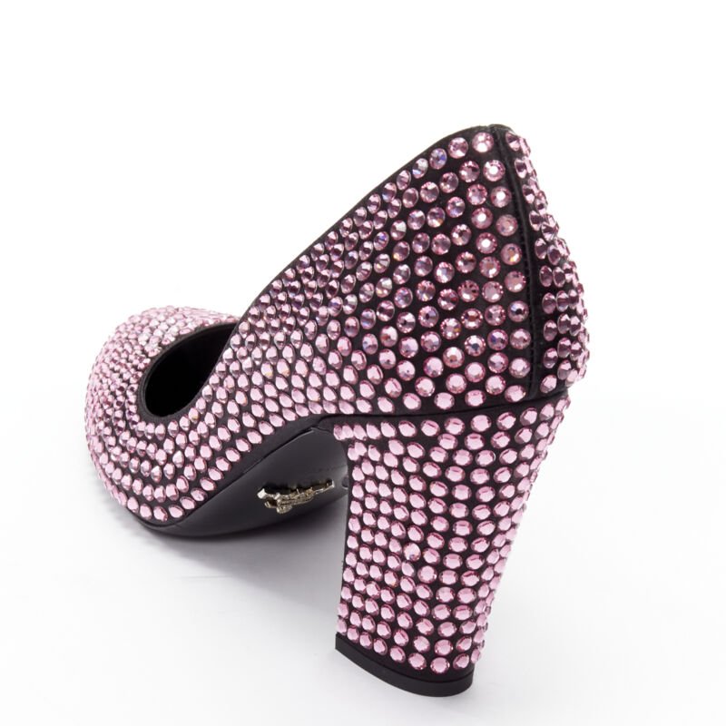 Prada Rosa Rhinestone Pumps - Image 10