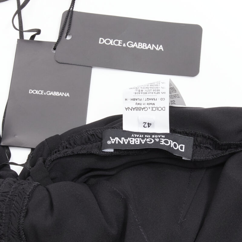 Dolce & Gabbana Shirred Lace Dress - Image 12