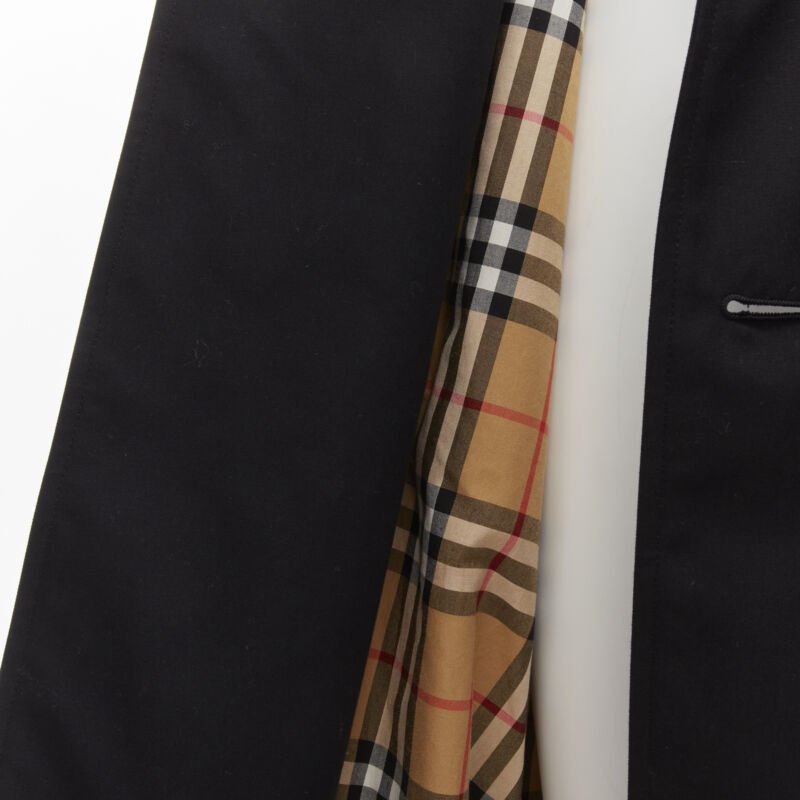 Burberry Black Heritage Trench - Back view