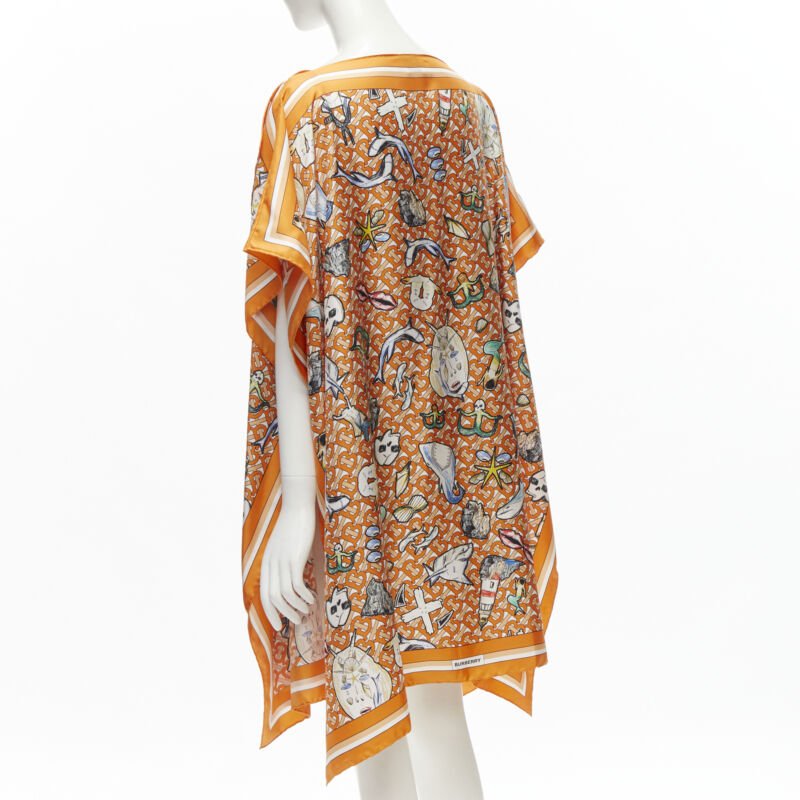 Burberry Orange Silk Scarf Jacket - Side view