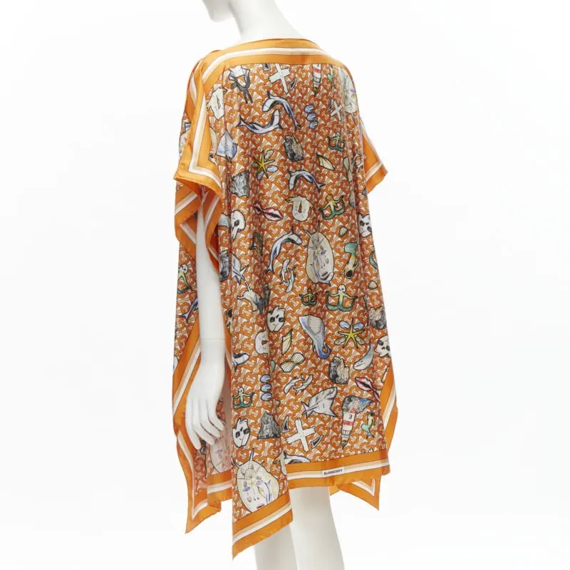 Burberry Orange Silk Scarf Jacket Orange Silk Never worn, with tag - Box View
