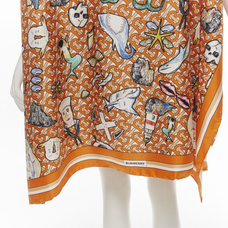 Burberry Orange Silk Scarf Jacket - Image 10