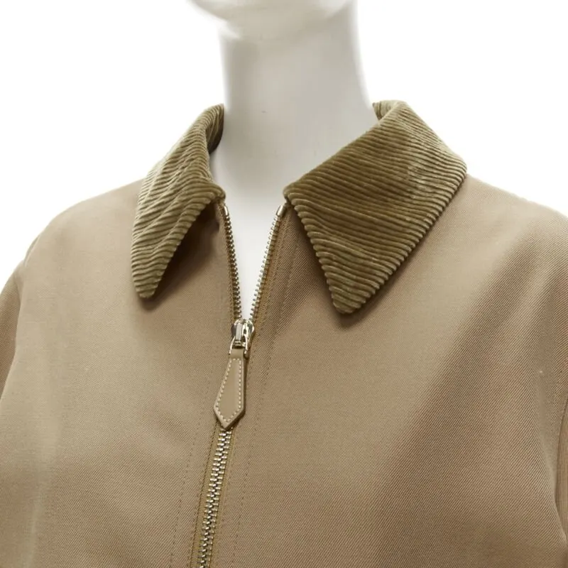 Burberry Biscuit Nylon Jacket Beige Cotton Never worn, with tag - Back View