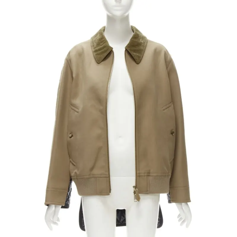 Burberry Biscuit Nylon Jacket Beige Cotton Never worn, with tag - Inside View