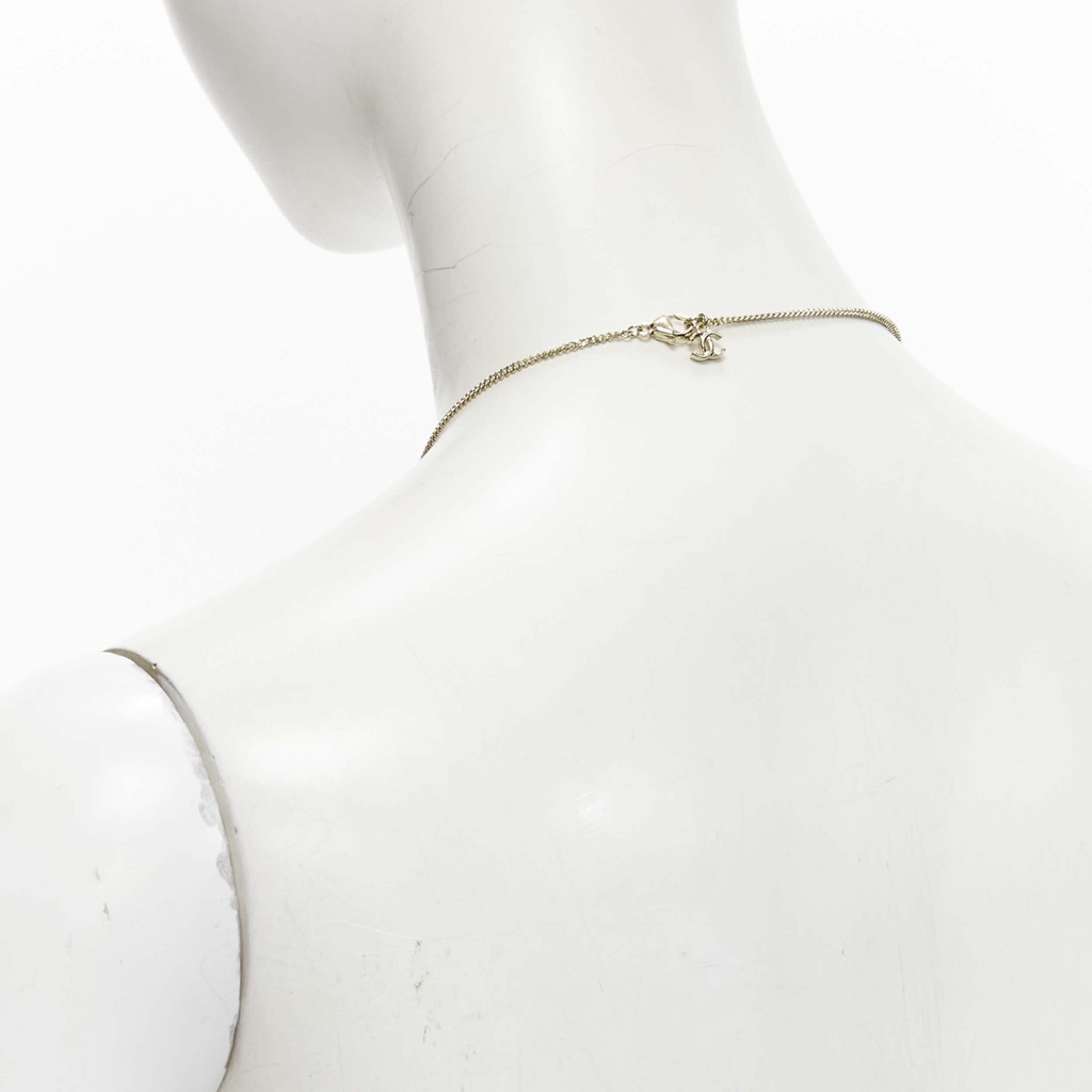 Chanel Heart Logo Necklace - Side view
