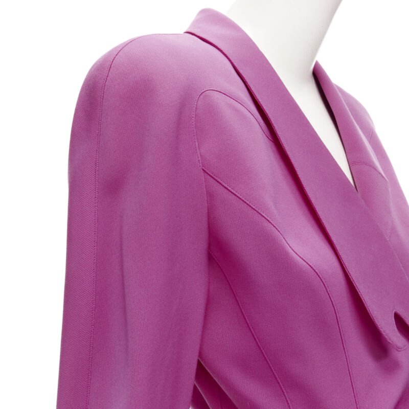 Thierry Mugler Pink Curved Blazer - Detail 2