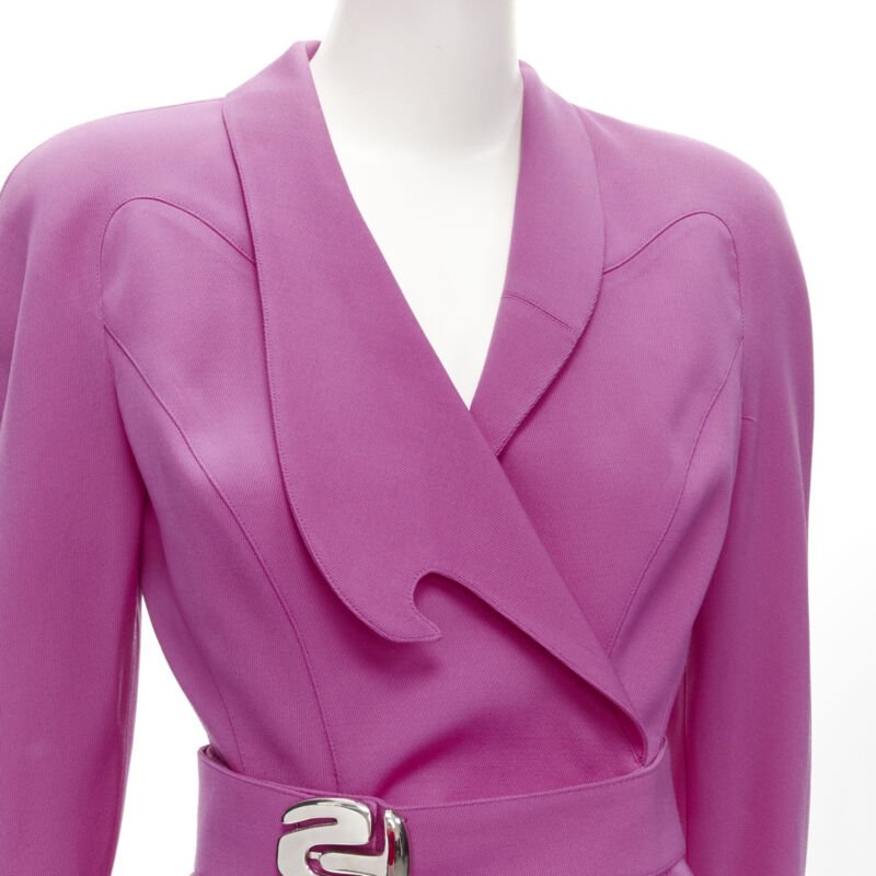 Thierry Mugler Pink Curved Blazer - Image 10