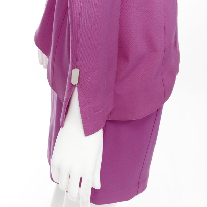 Thierry Mugler Pink Curved Blazer - Image 11