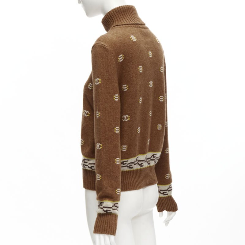 Chanel Logo Turtleneck Sweater - Detail 1