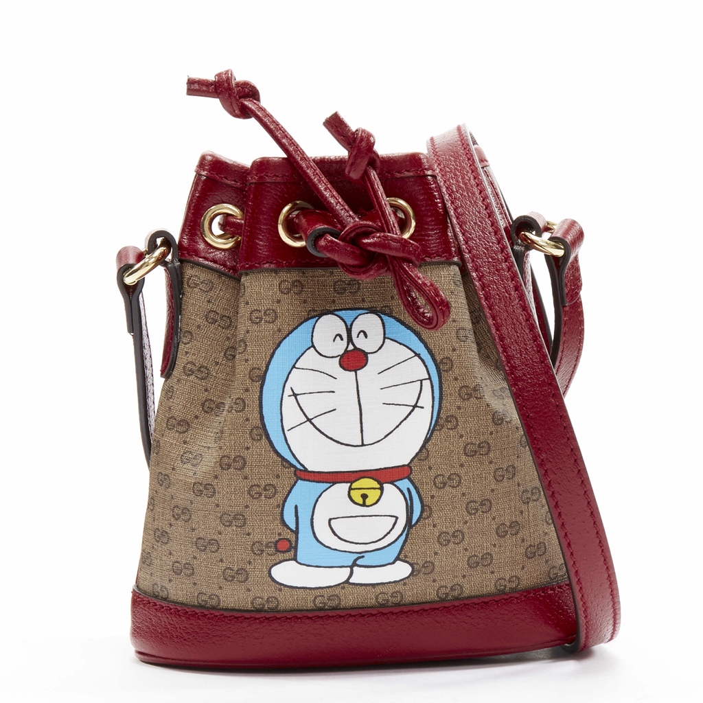 Gucci Doraemon GG Bucket Bag - Back view