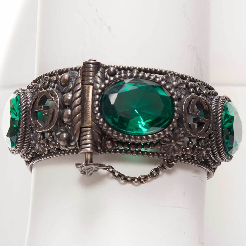 Gucci Green GG Bangle - Back view