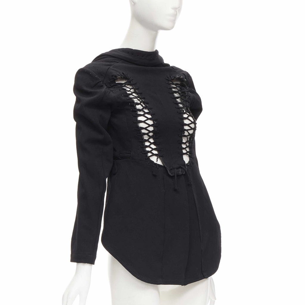 Comme Des Garcons Black Lace Jacket - Image 6