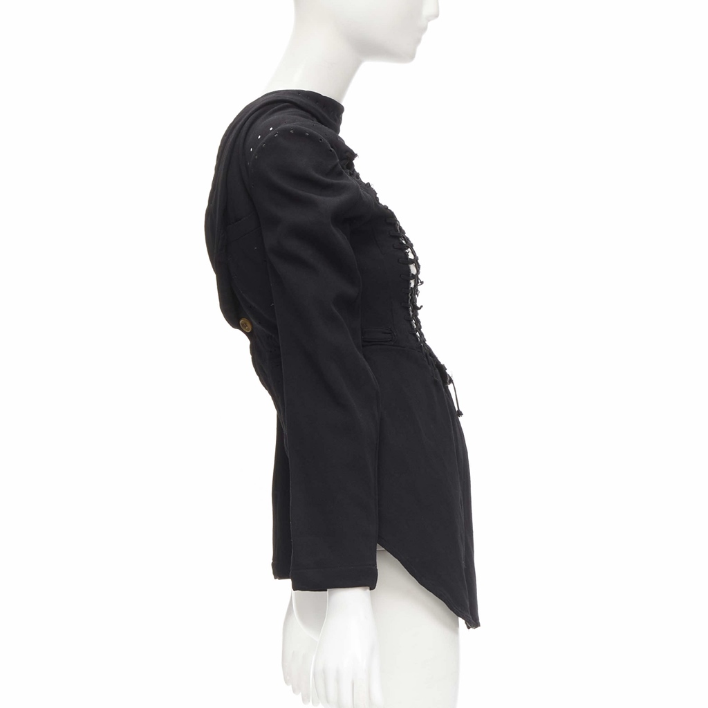 Comme Des Garcons Black Lace Jacket - 4