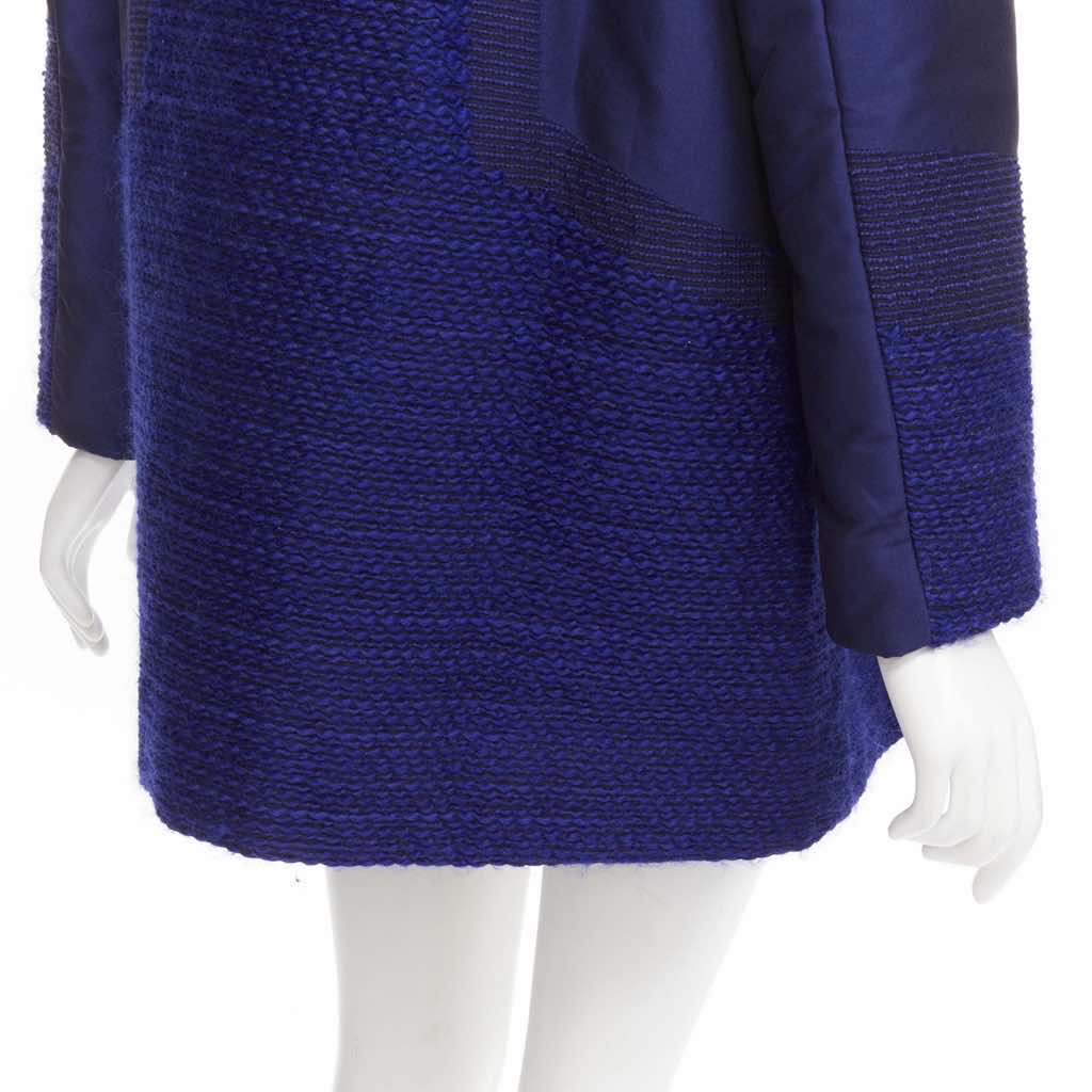 Issey Miyake Blue Tweed Coat - Image 12