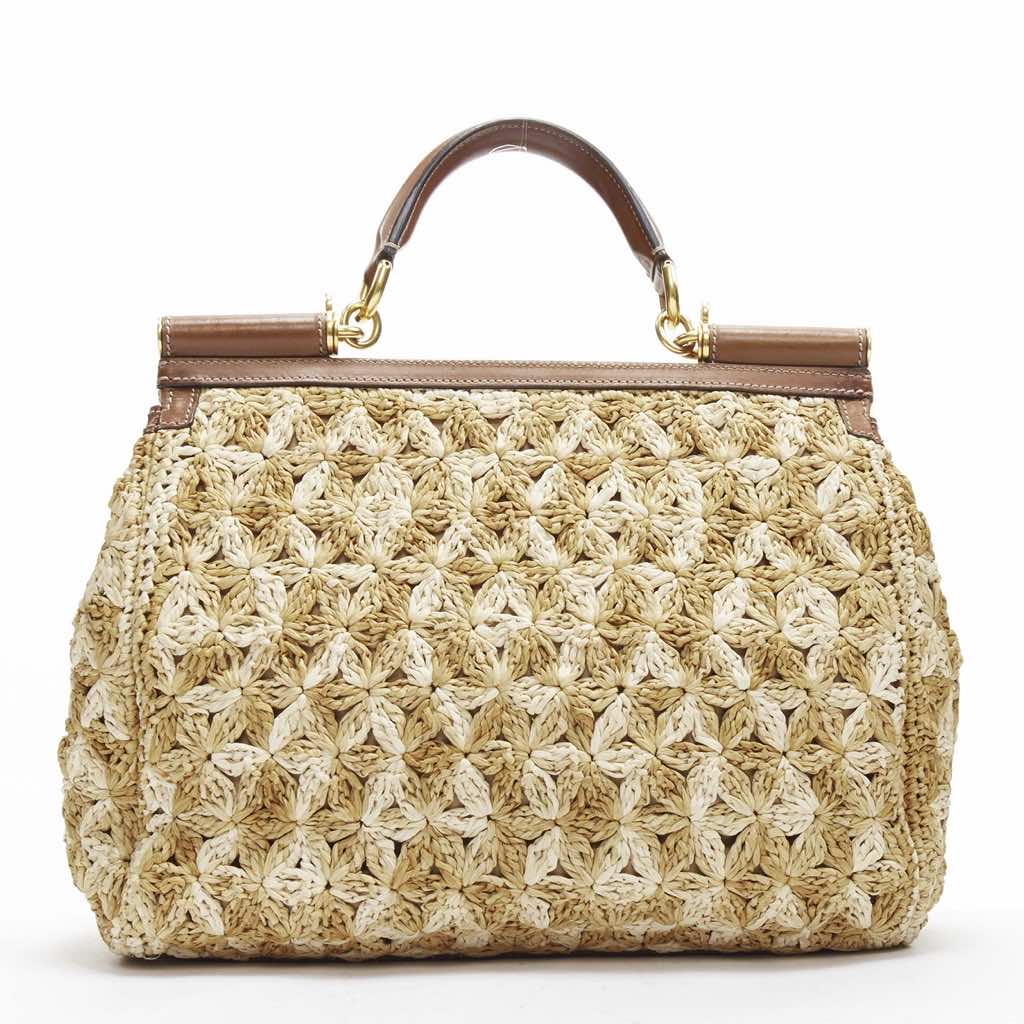 Dolce & Gabbana Raffia Sicily Bag - Side view