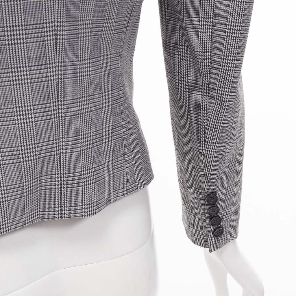 Alexander Mcqueen Grey Houndstooth Blazer - Image 11