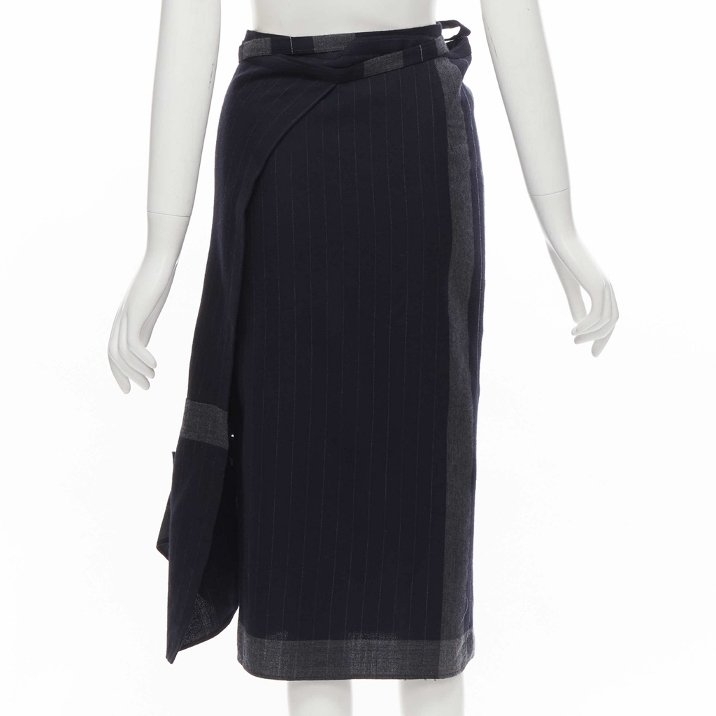 Comme Des Garcons Plaid Bow Kilt Skirt - Side view