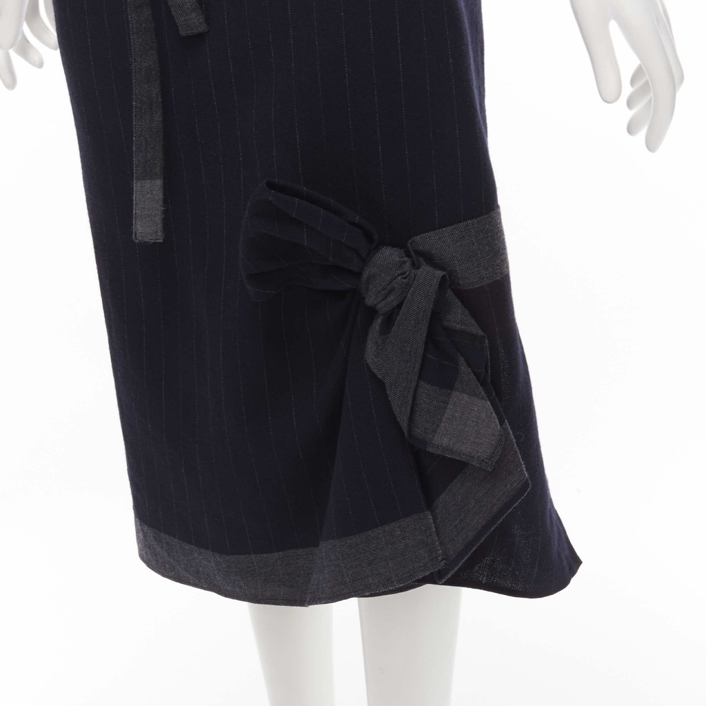 Comme Des Garcons Plaid Bow Kilt Skirt - Detail 2