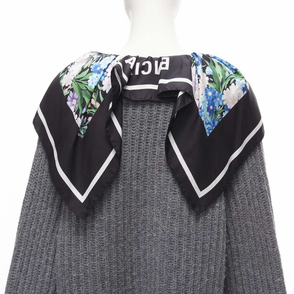 Balenciaga Scarf Collar Sweater - Back view