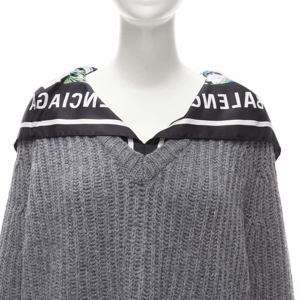 Balenciaga Scarf Collar Sweater - Image 10