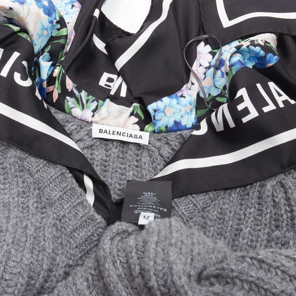 Balenciaga Scarf Collar Sweater - Image 11