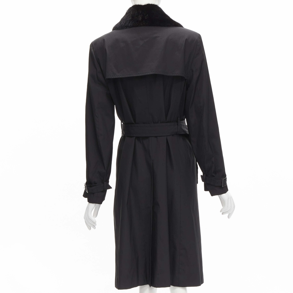 Fendi Black Fur Trench - Detail 1