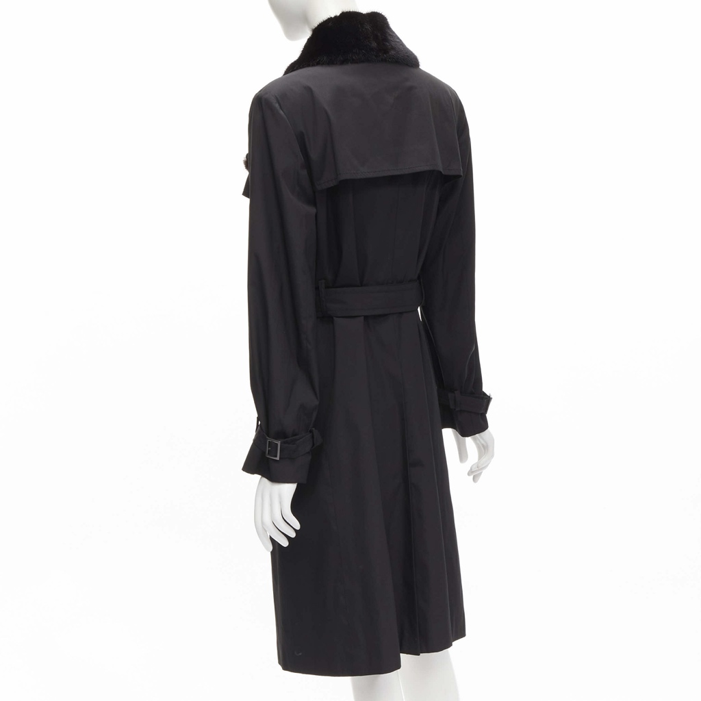 Fendi Black Fur Trench - Detail 2