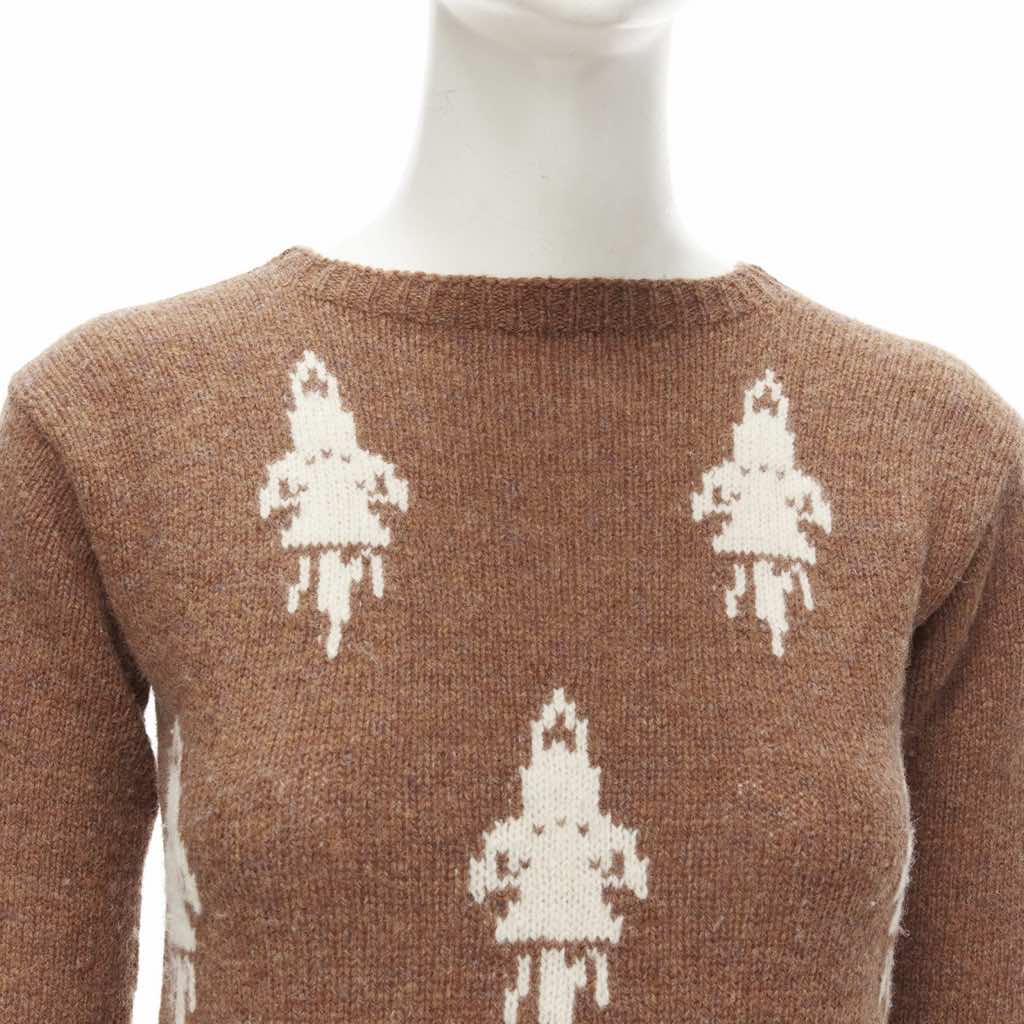 Prada Rocket Intarsia Sweater - Back view