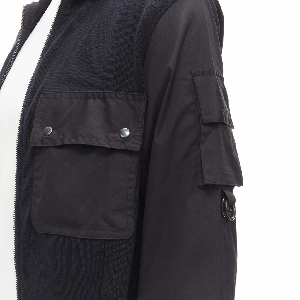 Prada Black Utility Jacket - Back view