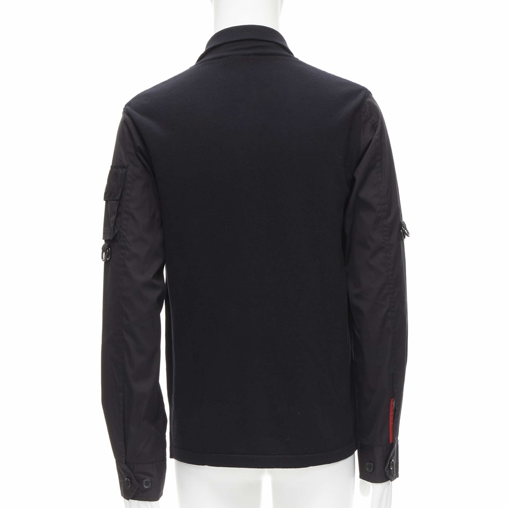 Prada Black Utility Jacket - Side view
