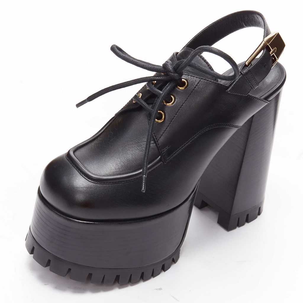 Versace Gold Buckle Platform Loafer - Detail 1