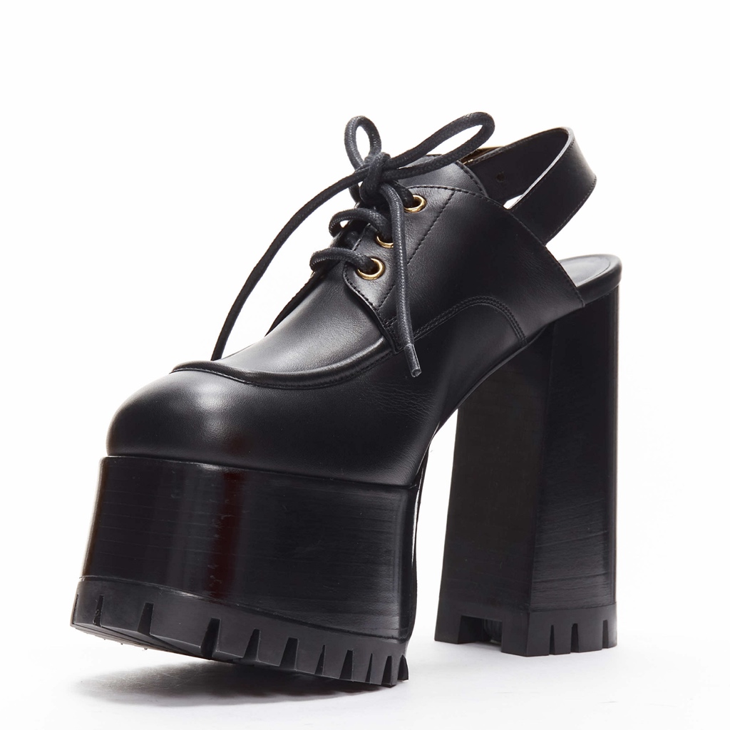 Versace Gold Buckle Loafers - 4