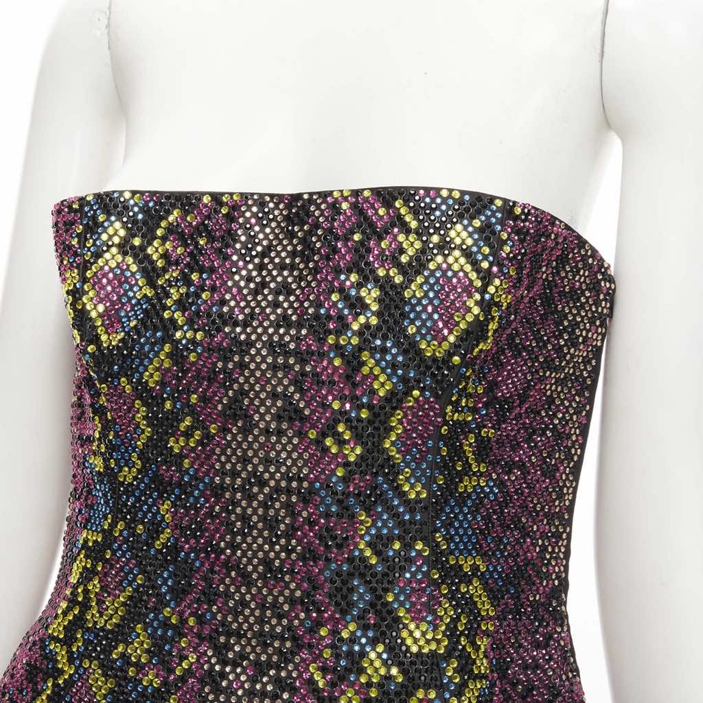 Versace Scaled Crystal Dress - Back view