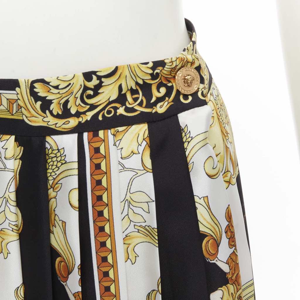 Versace Renaissance Silk Skirt - Back view