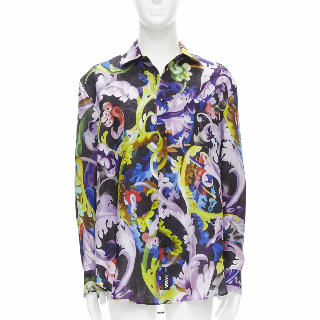 Versace Baroque Floral Shirt