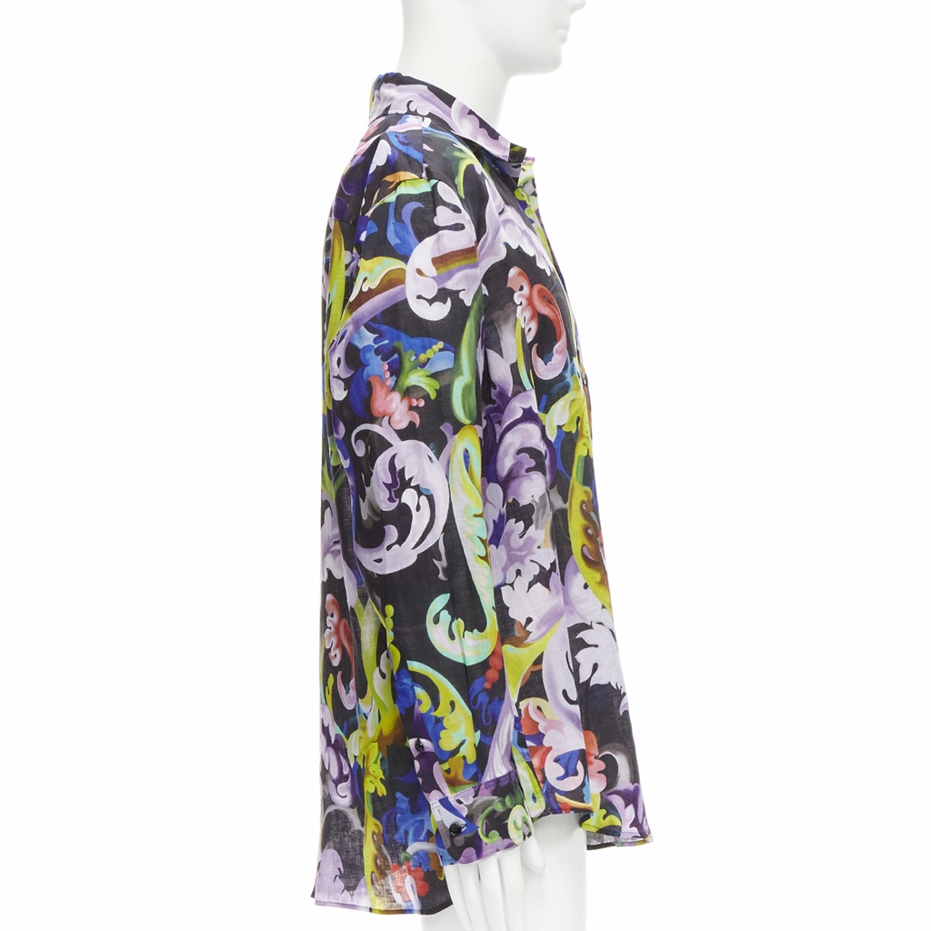Versace Baroque Floral Shirt - Image 6